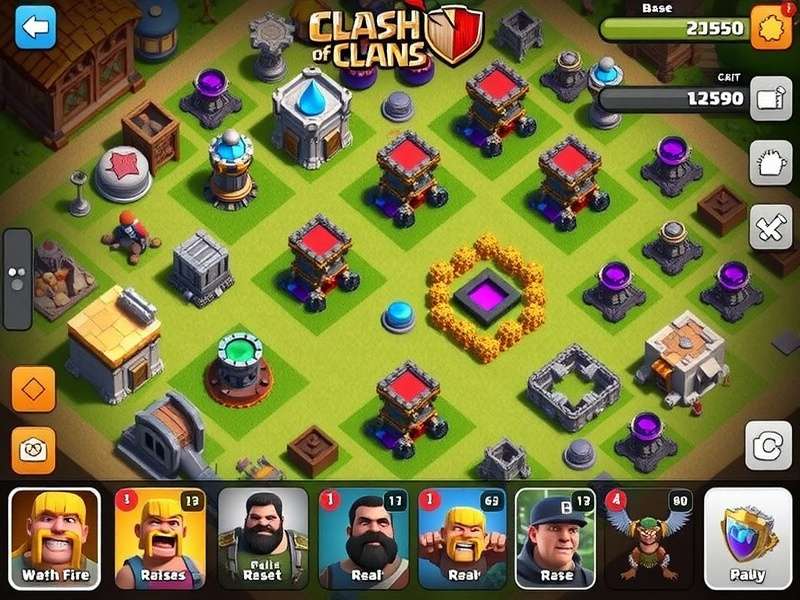 Clash of Clans TH6 Hybrid Base Layout Design