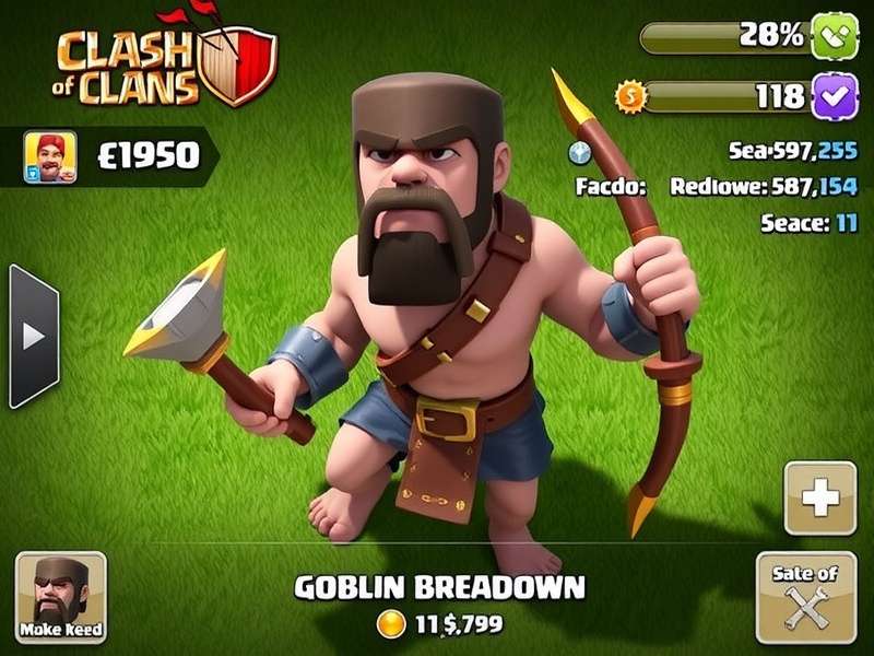 Clash of Clans Goblin troop upgrade visualization showing level progression