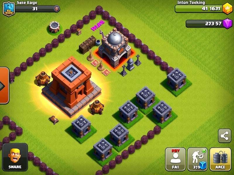 Clash of Clans Discord Server Interface showing active channels and members