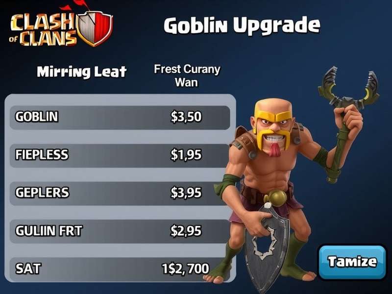 Visual graph showing exponential increase in Goblin upgrade cost vs. time