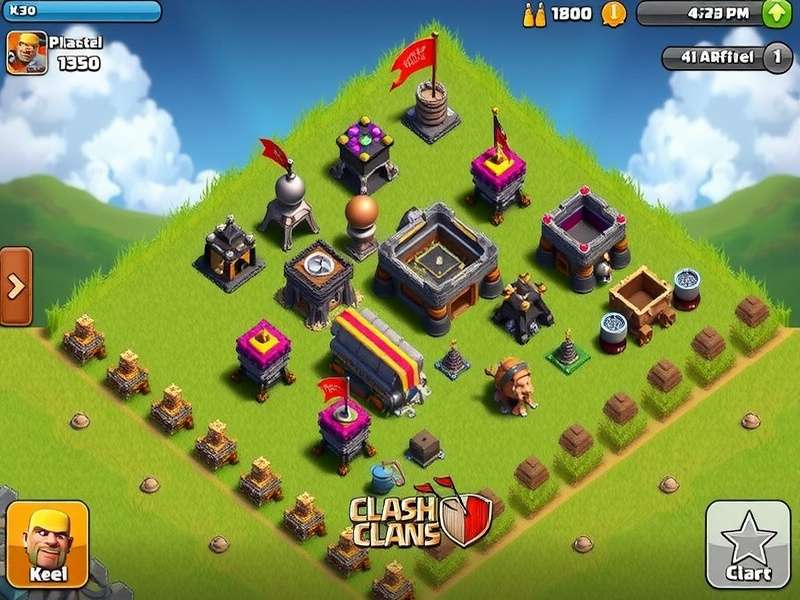 Clash of Clans PC Client gameplay on desktop computer