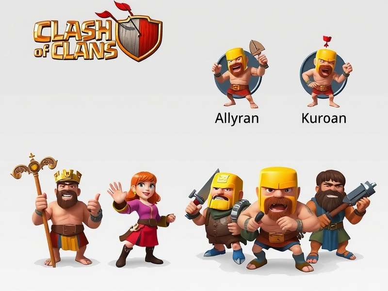 Clash of Clans Barbarian character in action