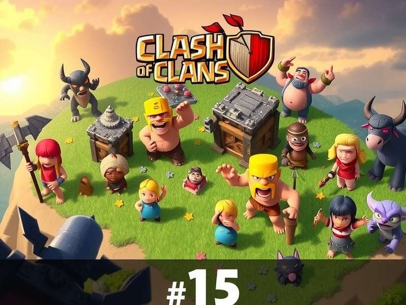 Clash of Clans gameplay on a large PC monitor showing precise troop deployment