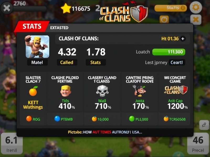 Clash of Clans Statistics 2025 Infographic showing troop usage and win rates