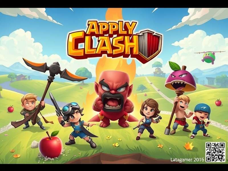 Strategic map of a Clash for Apple event base layout