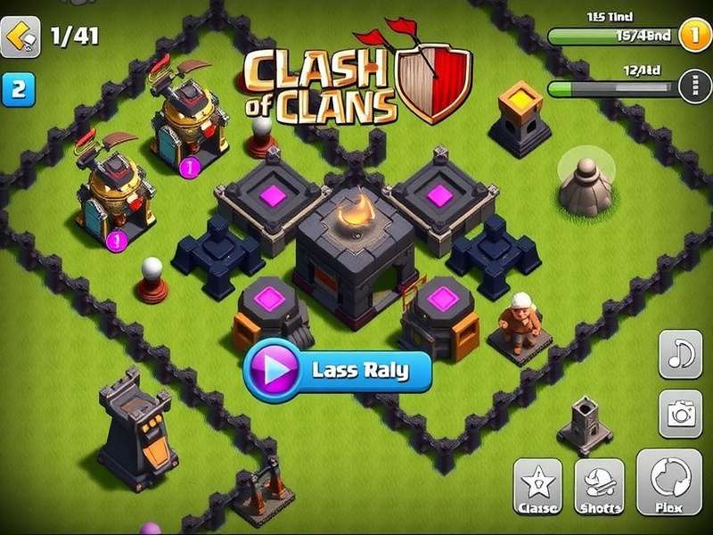 Clash of Clans Modded Gameplay Screen on a Mobile Phone