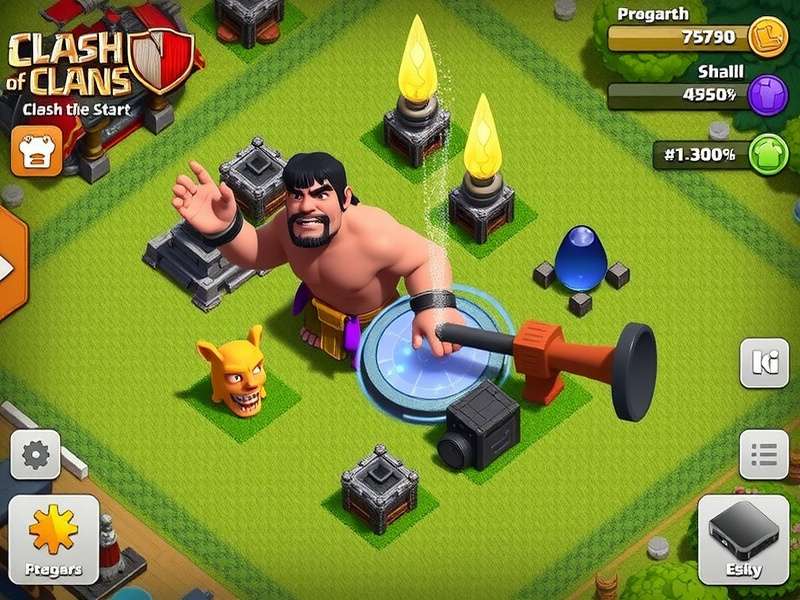 Clash of Clans attack strategy with troops deployment