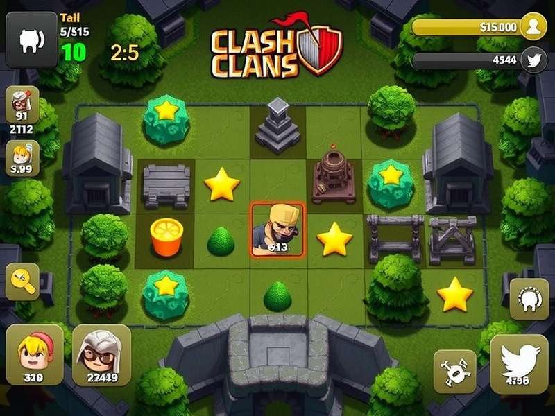 Clash of Clans gameplay on mobile screen