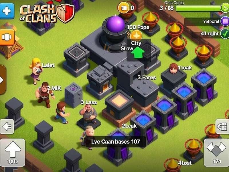 Clash of Clans TH5 Base strategic overview showing core defenses