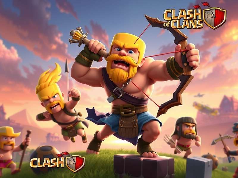 Clash of Clans Archer character illustration