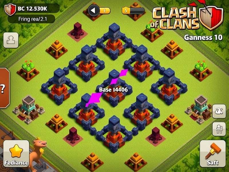 Optimized TH10 Hybrid Base Layout with Inferno Towers