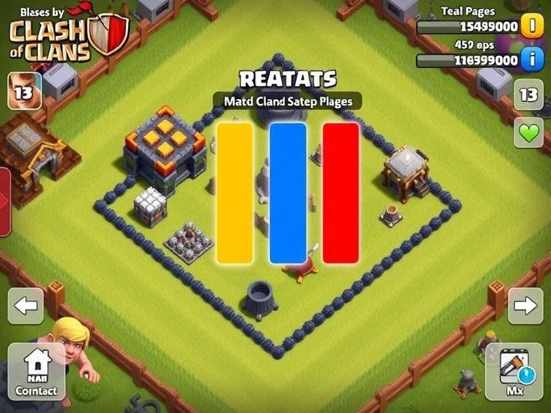 Top-rated Clash of Clans base design with defenses highlighted