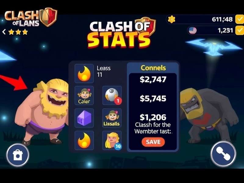 Strategic view of a Clash of Clans base with troops attacking