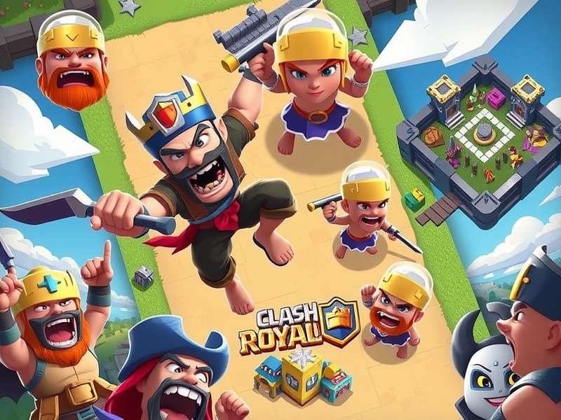 Clash Royale Strategy Map showing elixir flow and card placements