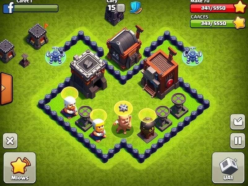 Strategic Town Hall 15 war base layout with compartments and trap indicators