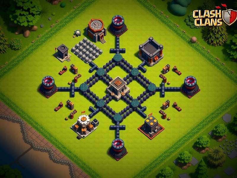 Strategic Clash of Clans Base Layout Design