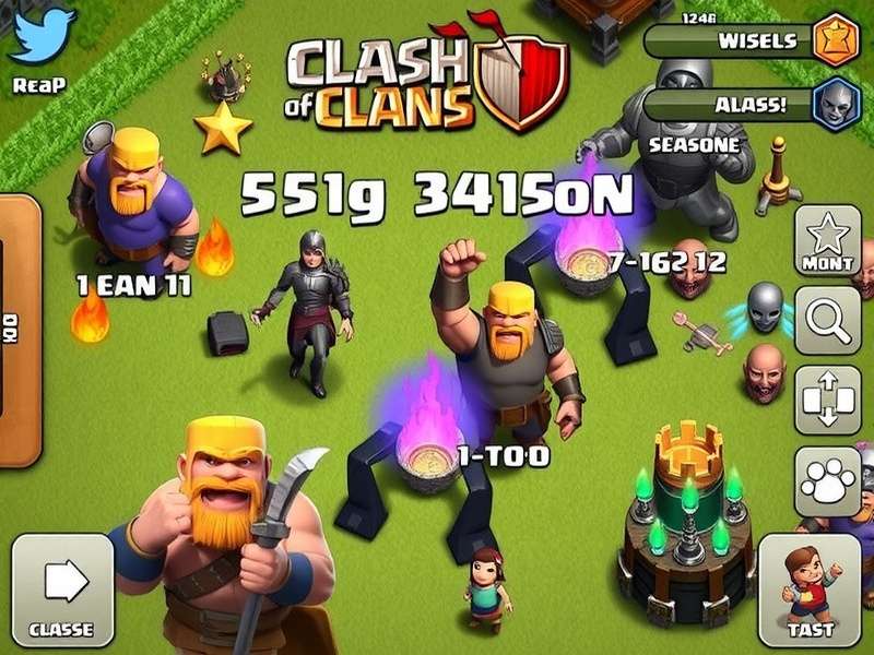 Clash of Clans Gameplay on PC Screen