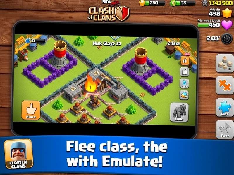 Clash of Clans gameplay on PC emulator