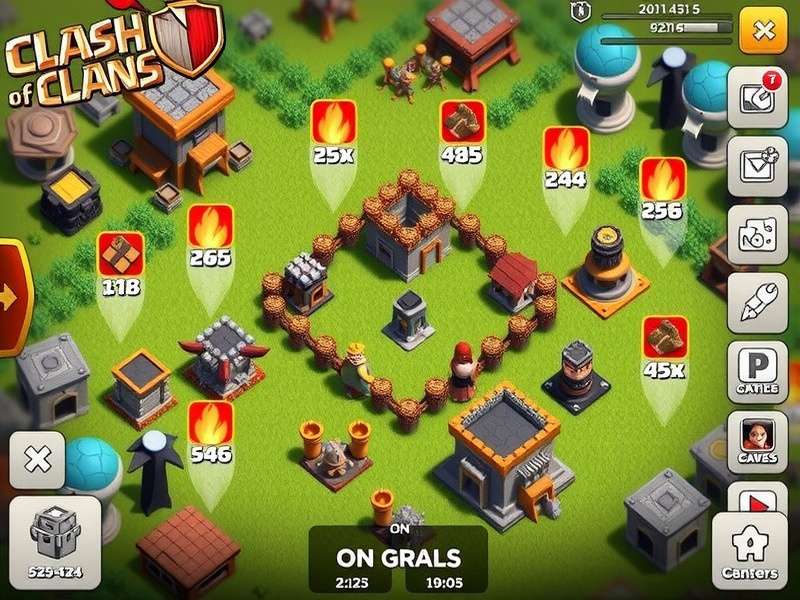 Clash of Clans Gameplay on PC Screen