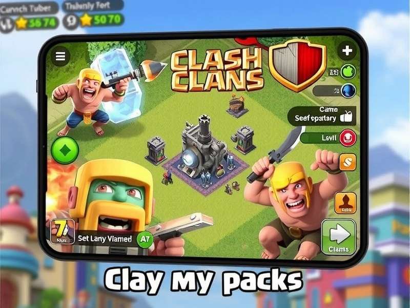 Clash of Clans gameplay on mobile devices showing village and battle scenes