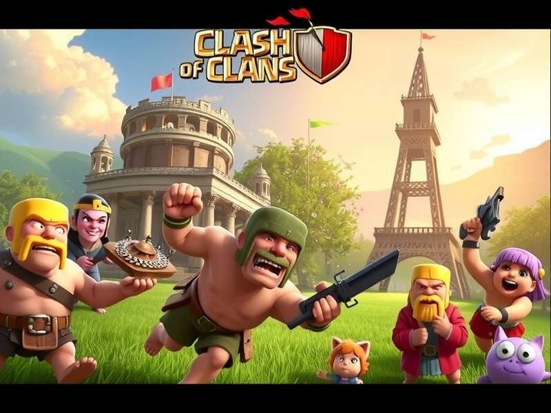 Clash of Clans gameplay screenshot showing a TH15 village with defending troops