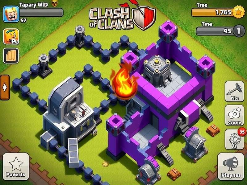 Clash of Clans PC gameplay with TH18 base layout and attack strategy