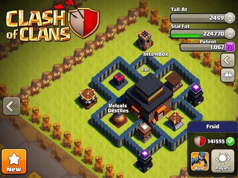 Visual walkthrough of the Chakravyuh TH14 war base showing core, ring, and outer defences
