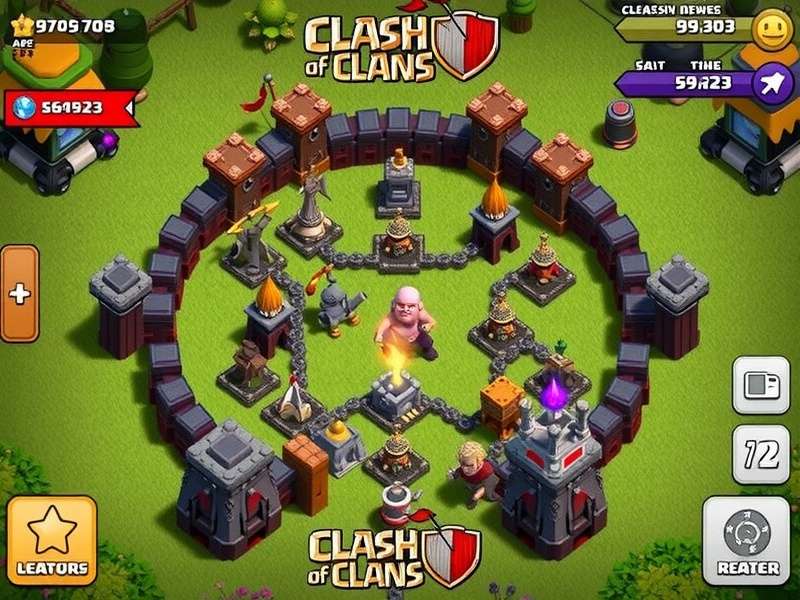 Clash of Clans PC Online gameplay showing village and army preparation