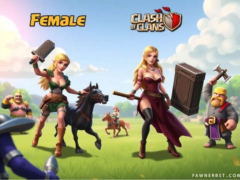 Clash Of Clans Characters Female – Archer Queen, Healer, Witch and more