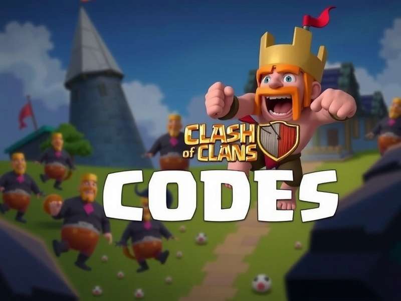 Clash of Clans Codes 2025 banner with heroes and loot