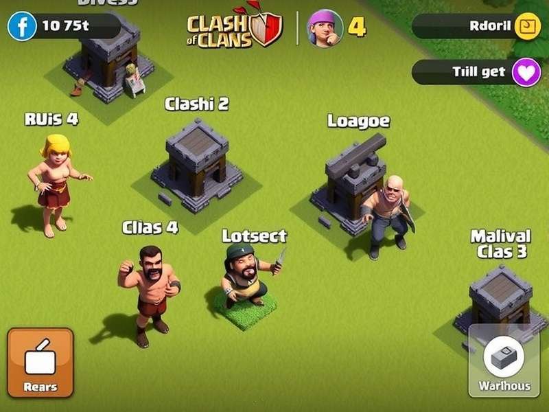 Clash of Clans characters lineup – Barbarians, Archers, Goblins and Heroes