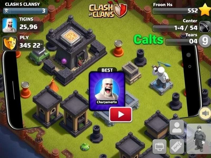 Clash of Clans gameplay on PC with village base and troops attacking